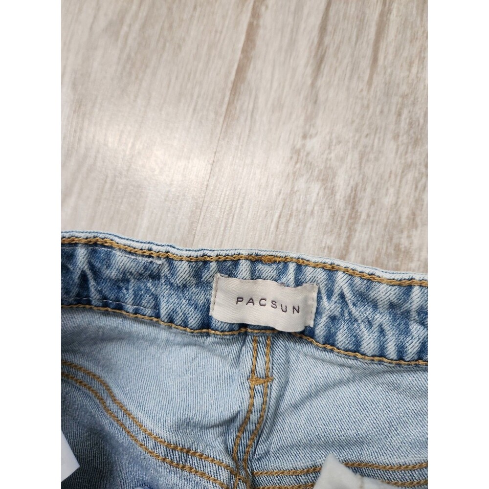 PacSun Stretch 90s Boyfriend Jeans Womens 23 Light Wash High Rise Denim EUC - Picture 4 of 11